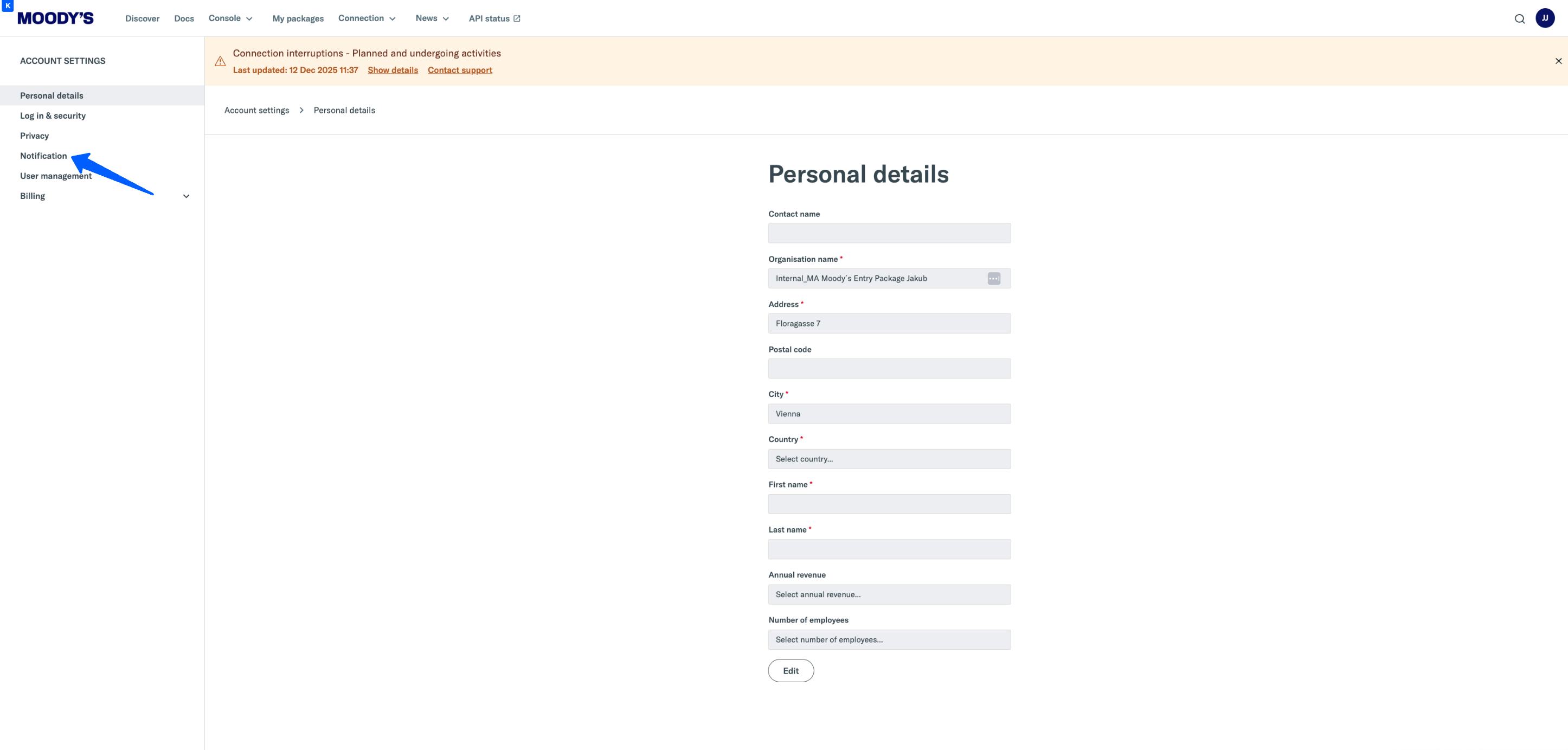 Notification Screenshot